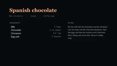 Cocktail Card screensaver — A drink recipe, beautifully set.