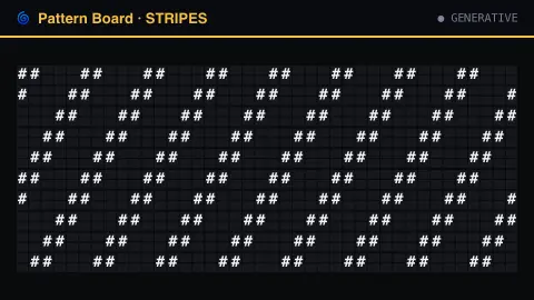 Pattern Board screensaver — Generative flap-art, no data needed.