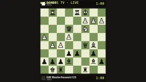 Lichess TV screensaver — Top live chess, move by move.