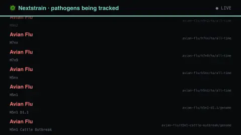 Pathogen Evolution screensaver — What public health is watching.