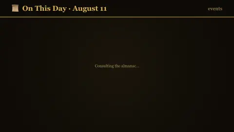 On This Day screensaver — History that happened today.