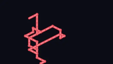 3D Pipes screensaver — Plumbing, but make it art.