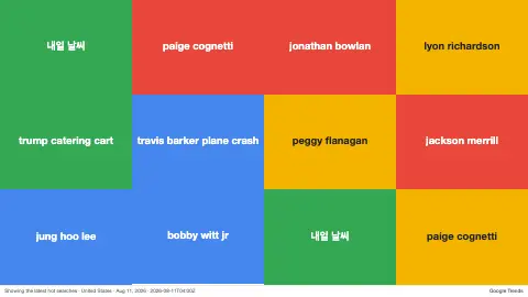 Google Trends screensaver — What the world is searching.