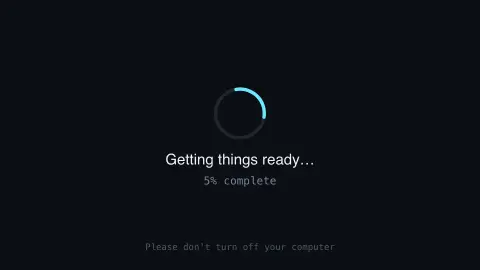Update in Progress screensaver — A convincing fake update screen that never quite finishes.