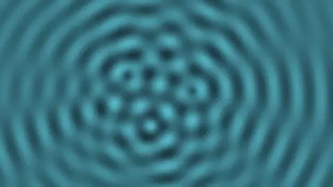 Wave Interference Pattern screensaver — Real ripple physics from multiple wave sources, interfering live.