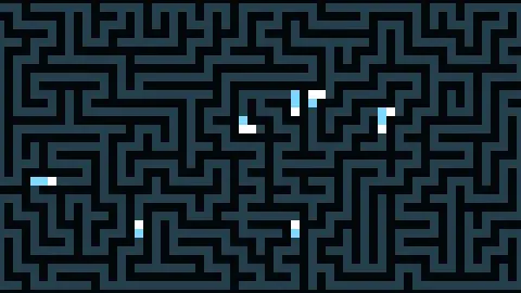 Wireworld screensaver — A cellular automaton that computes.